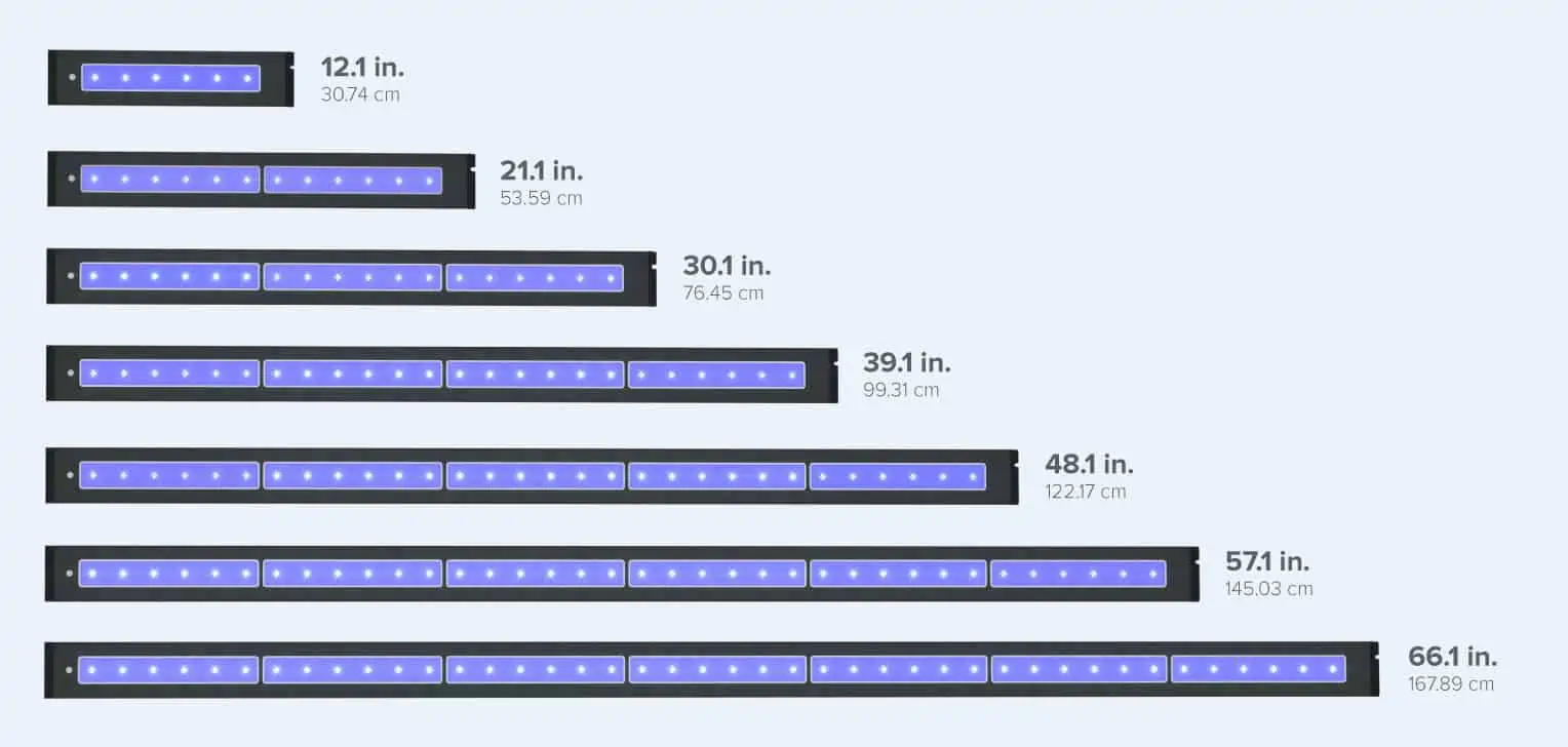 Aqua Illumination Blade Size Options